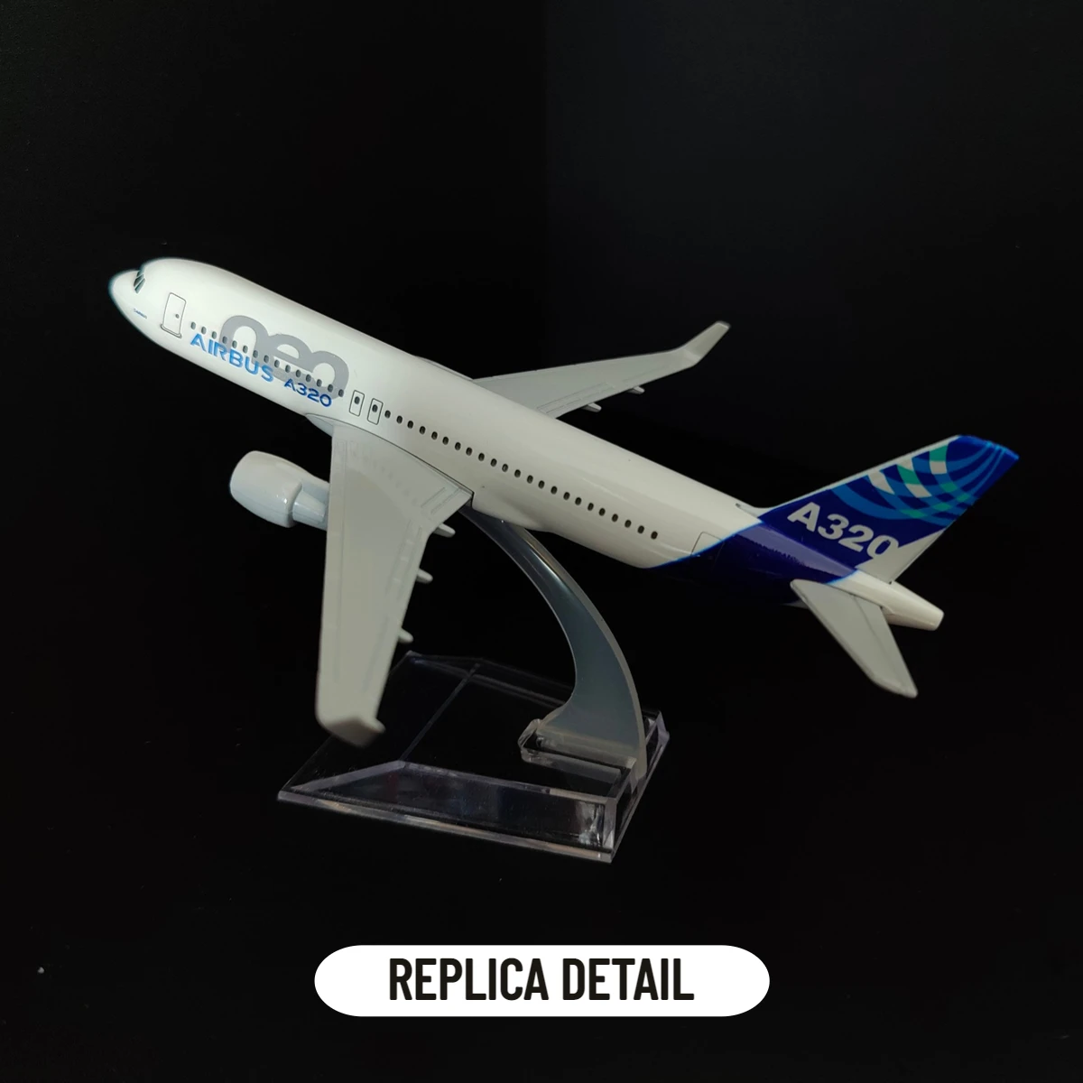 Metal Aviation Replica for Kids, Aircraft Model, Airplane Miniature, Room Decor Gift, Brinquedos para Boy, Airbus A320, Scale 1:400, Protótipo