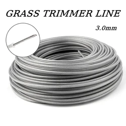 Gasoline Brushcutters Accessories Steel Wire 3.0mm Trimmer Line for Grass Cutter Head