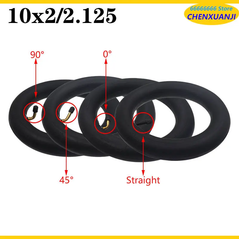 10x2/2.125 10 inch Electric Scooter Butyl Rubber Inner Tube E-scooter Pneumatic Inner Wheel Tyres for Xiaomi M365 PRO