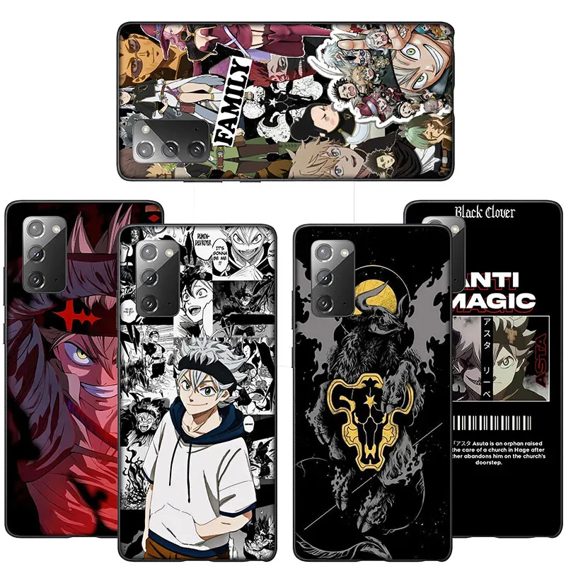 SO28 Black Clover Cover Phone Case for Huawei Nova 5T 4E 3i 3 2 2i Y6 Y6P Y7 Y9 Honor 20 20s 9X 7C Prime Lite 2019