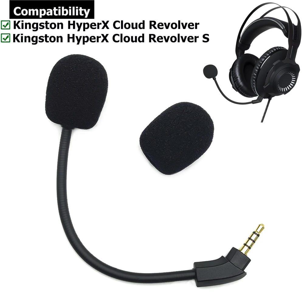 Kingston HyperX Cloud Revolver S 게임용 헤드셋 헤드폰 용 교체 Aux 게임 마이크 구즈넥 마이크 붐