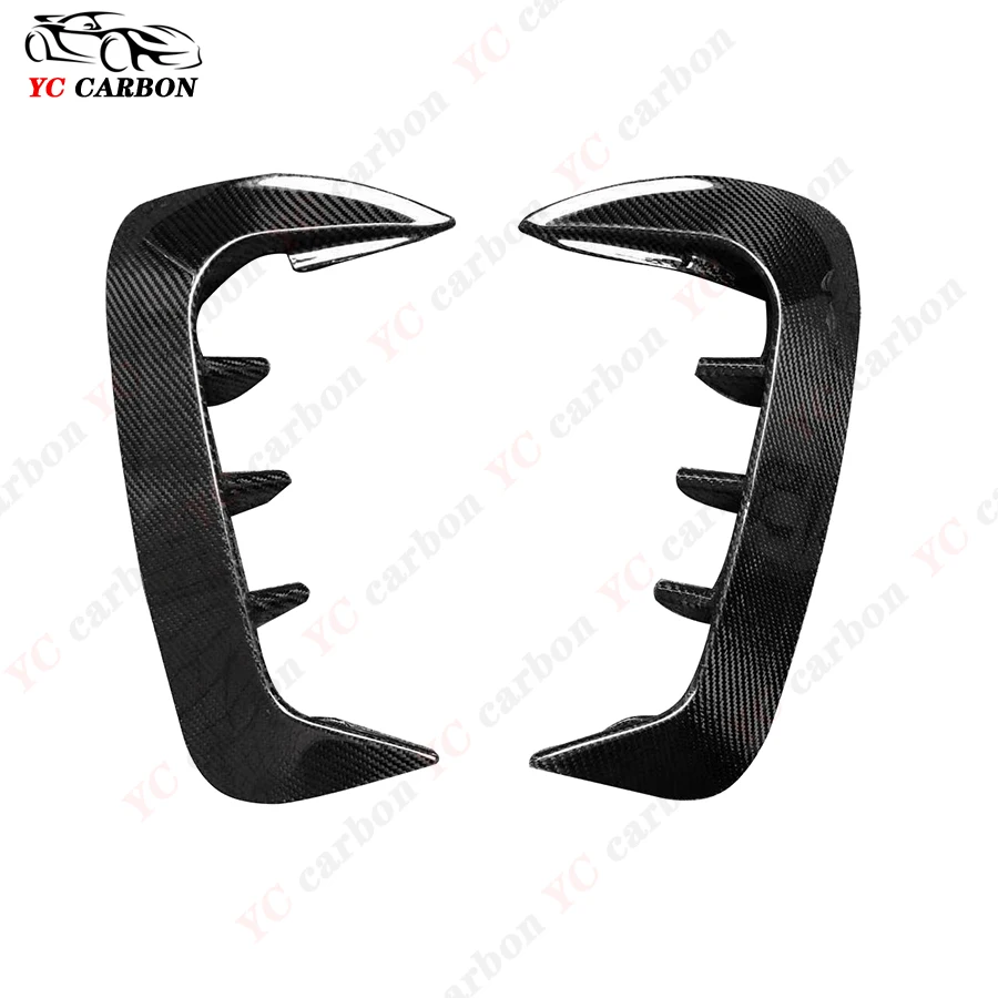 For BMW 4 series G22 G23 Carbon Fiber Car Front Bumper Wind knife Splitter Spoiler Air Knife Tuyere Surround Trim Auto Parts