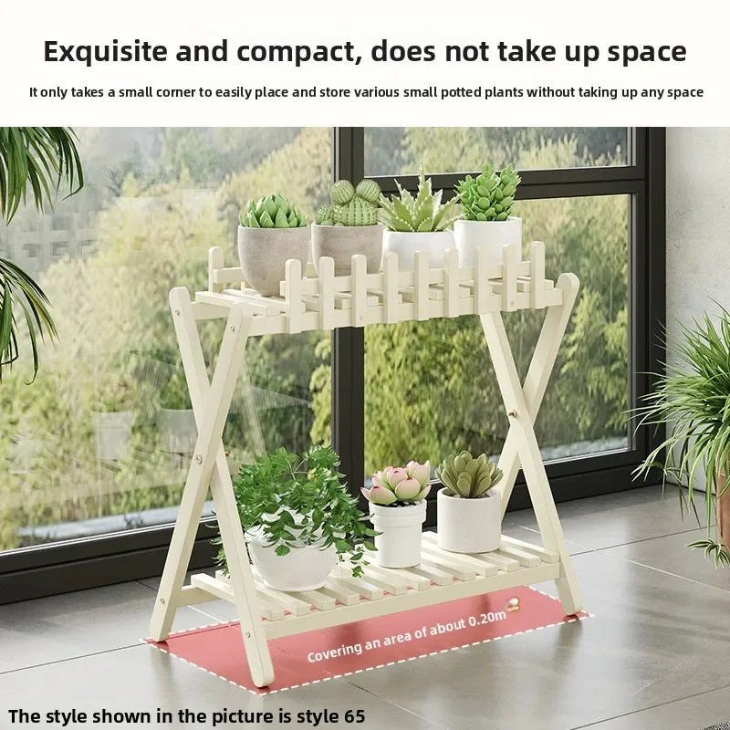 Indoor Outdoor Balcony Living Room Succulent Display Natural Bamboo Multi Tier Floor Plant Stand Mobile Flower Pot Shelf