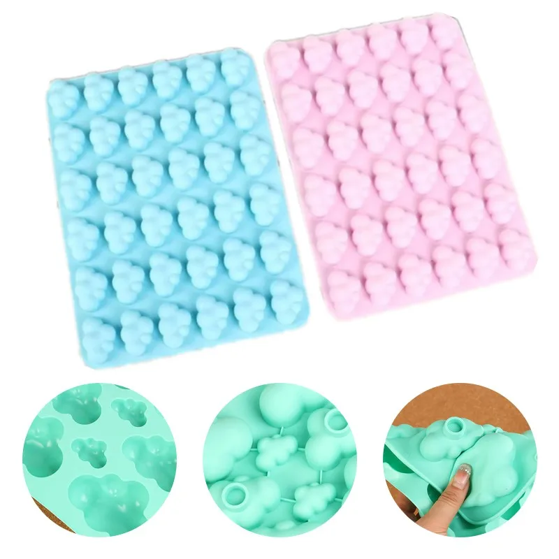 36 Cavity Clouds Shape Silicone Mold DIY Baking Cake Chocolate Fondant Ice Cube Mold Chocolate Mousse Cake Decor Baking Mould