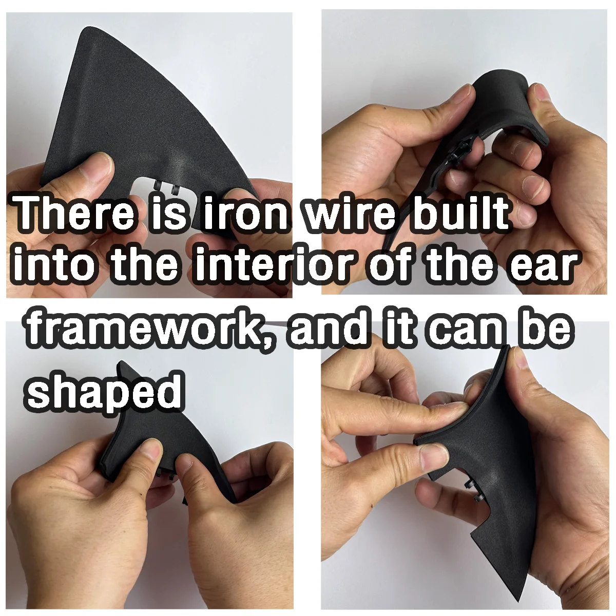 محرك أذن كهربائي فردي مصنوع يدويًا - ملحق أغطية الرأس لمحرك الأذن الحيوانية للمهرجانات والحفلات التنكرية