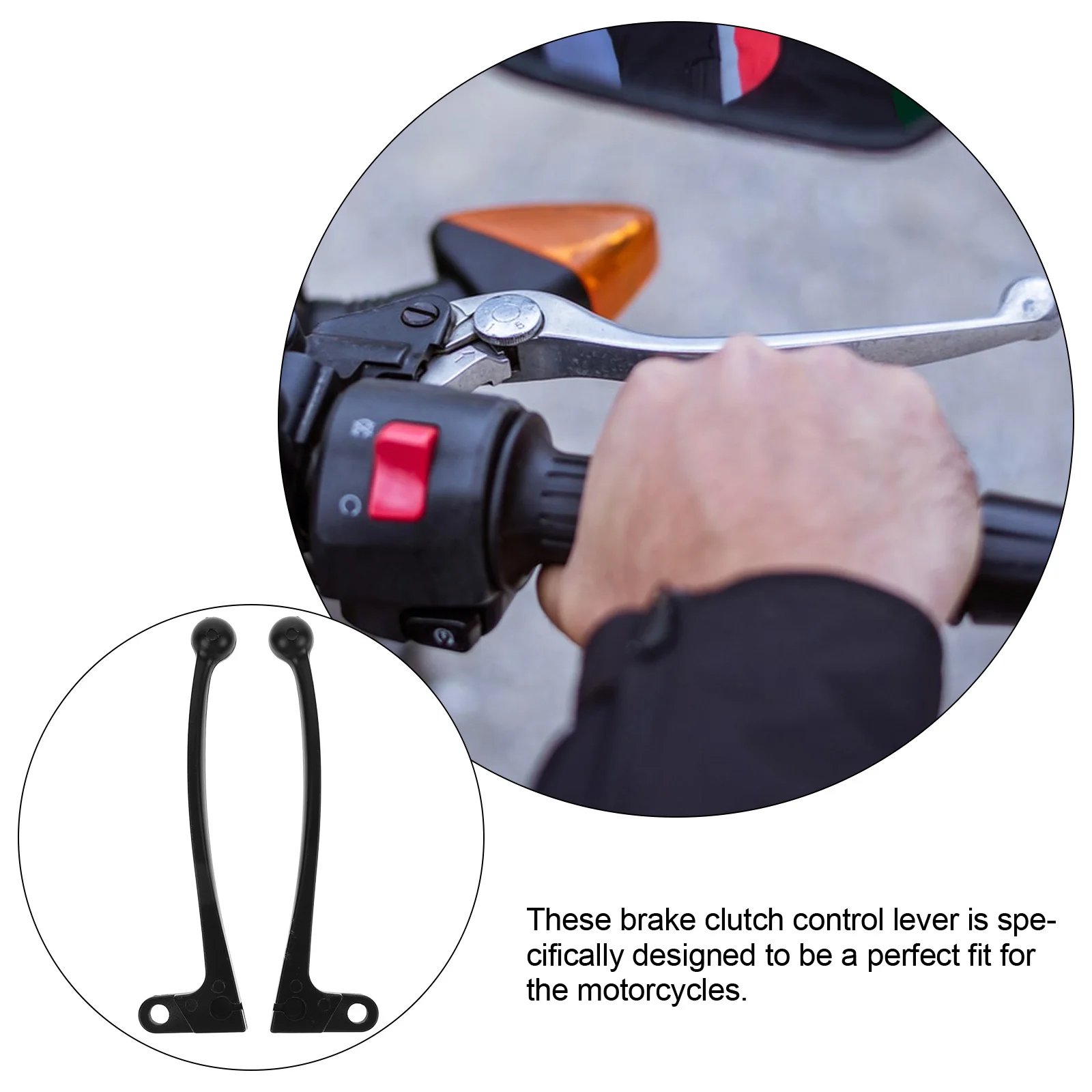 

Motorcycle Brake Lever Handle Clutch Control Rods 1 Pair Universal Dirt Bike Levers Motocross Brake Clutch Hand Lever