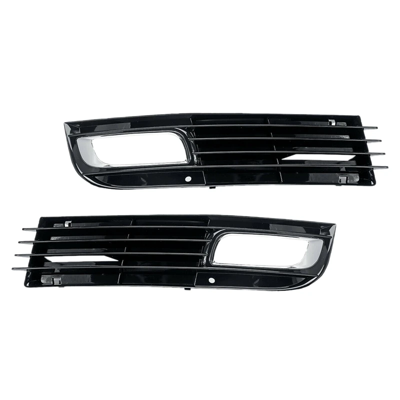 1 Pair Front Bumper Fog Lamp Cover Grilles For  A8 / A8 Quattro 2008-2010 D3