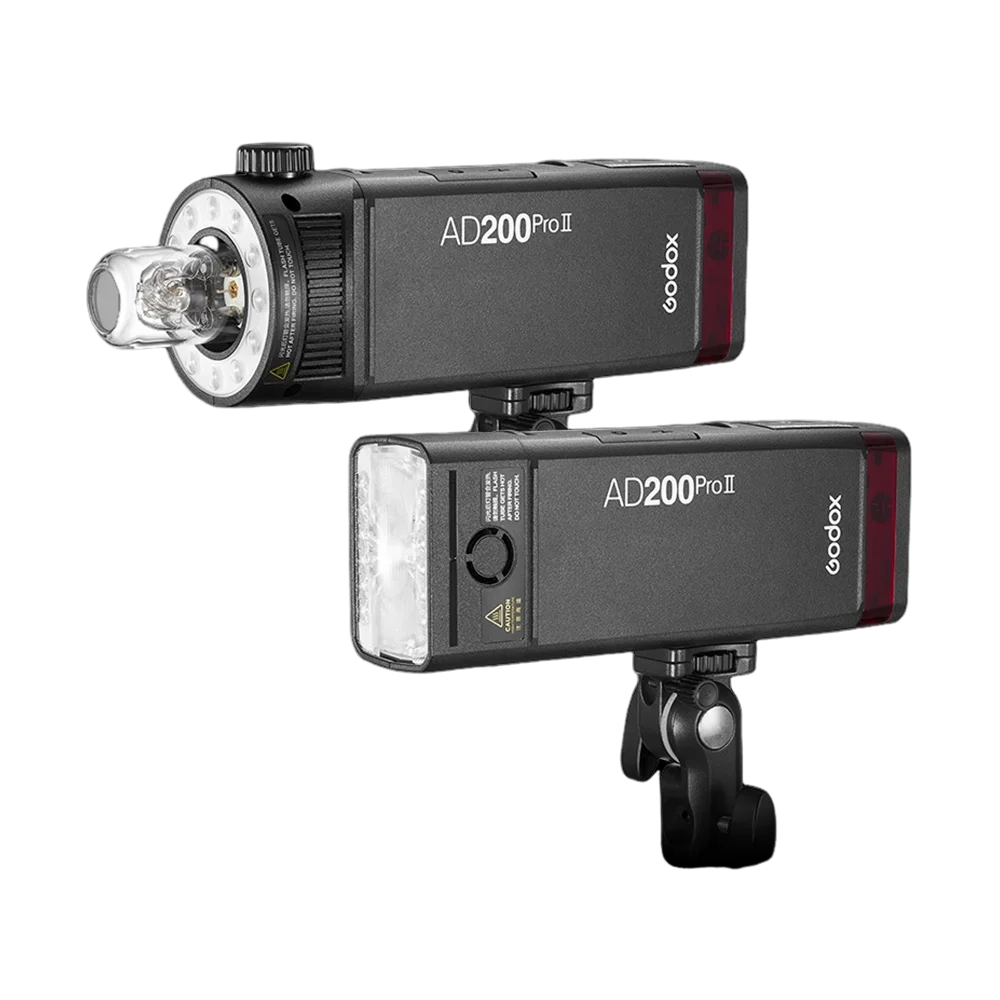 Godox AD200pro II 2.4G TTL Studio Strobe Flash 1/8000 HSS Outdoor Photography Pocket Flash Light with 2900mAh Lithium Battery