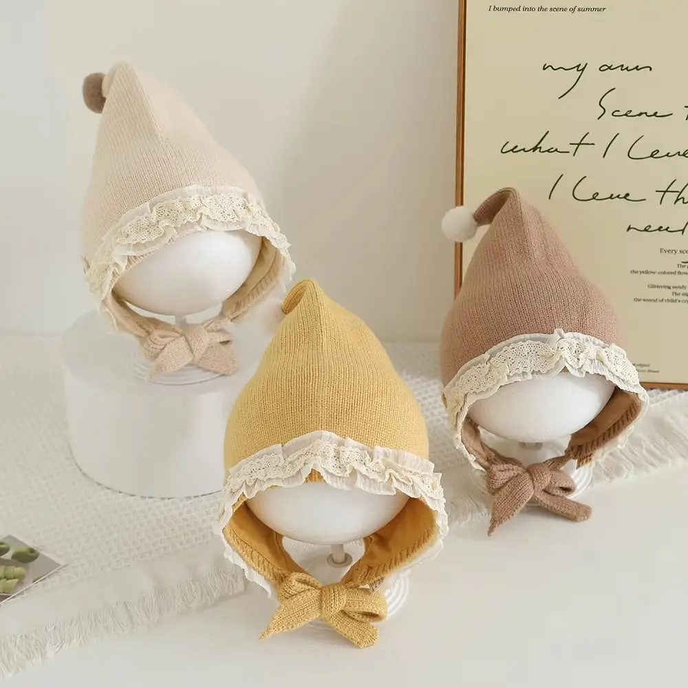 

Новая вязаная шапка с цветами, утолщенная морозостойкая шапка для младенцев, ветрозащитная мультяшная защитная шапка для ушей, зимняя