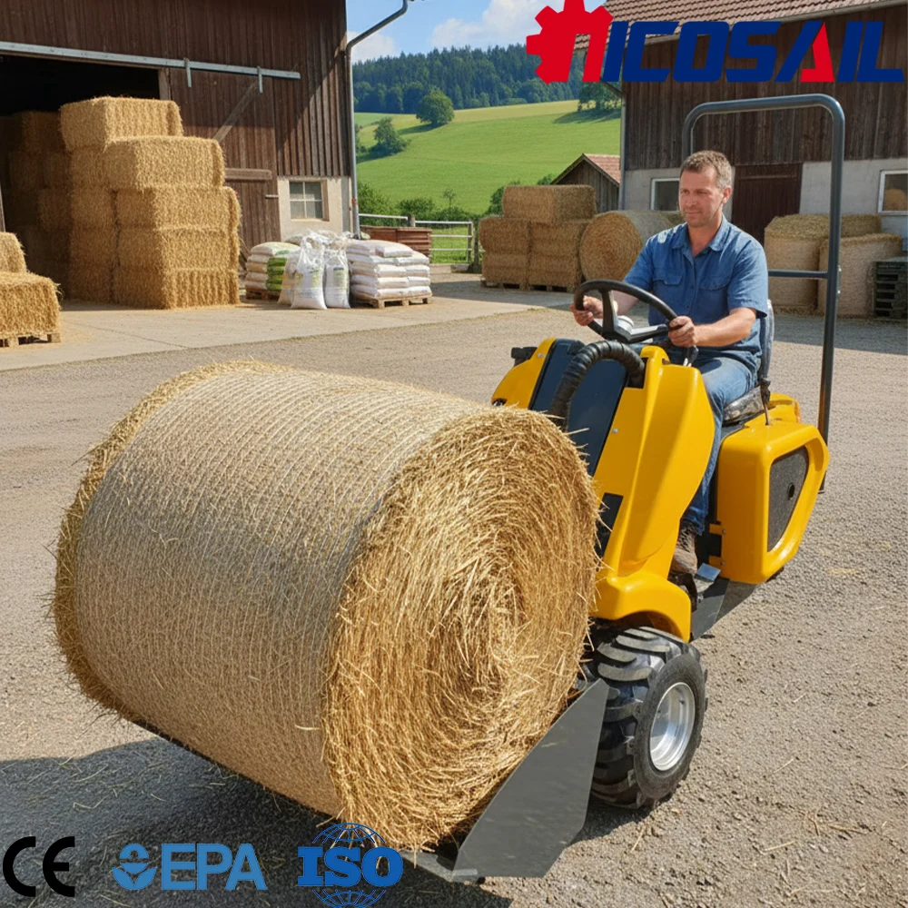 

Mini 3 Wheel Skid Steer Loader Custom Euro 5 CE Certified Loader with Attachments for Agriculture and Construction