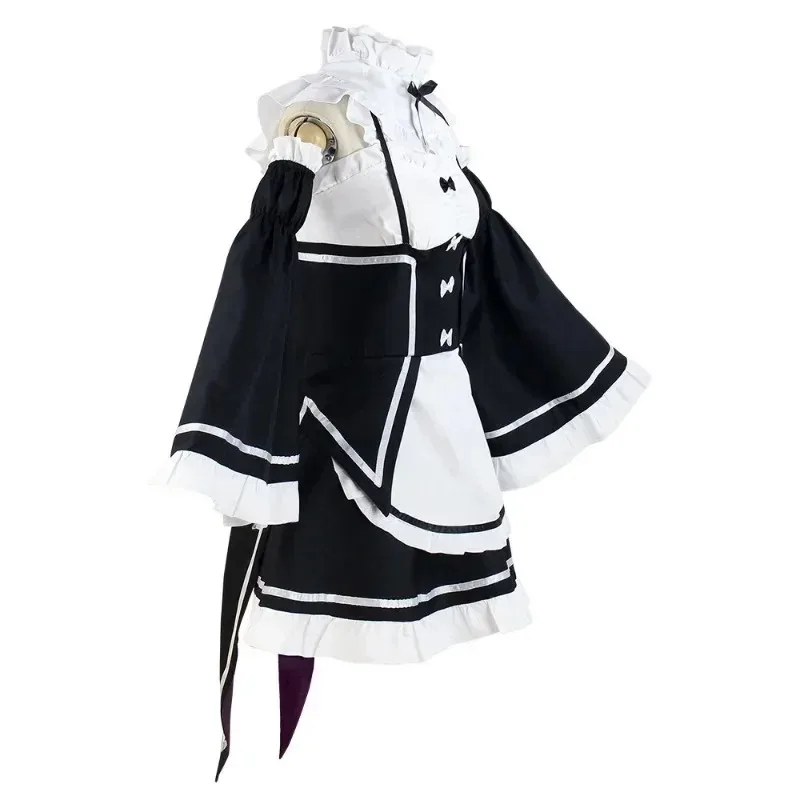 

CyRem Ram Anime Re: Life in a World Different from Zero Cosplay Costume Rem Maid Uniform Halloween Cosplay