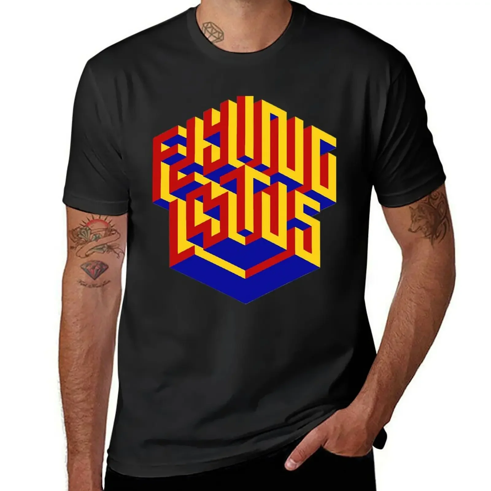 Flying Lotus T-Shirt anime man clothes Aesthetic clothing fitted t shirts for men