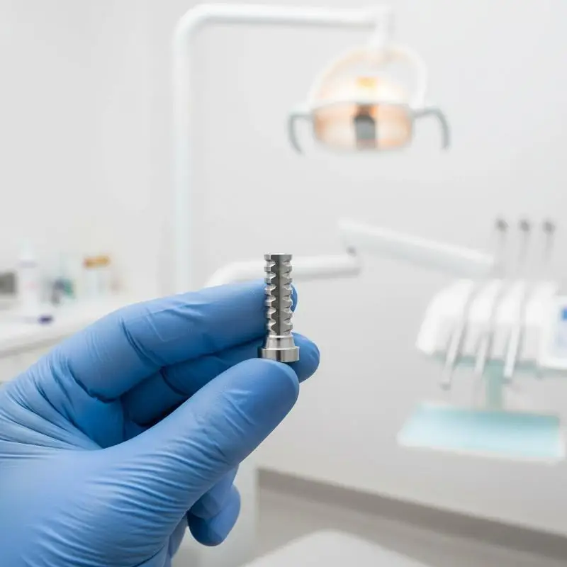 Titanium Dental Temporary Implant 4.8mm Spare Parts Compatible With Nobel Biocare for Dental Labs Clinical Use