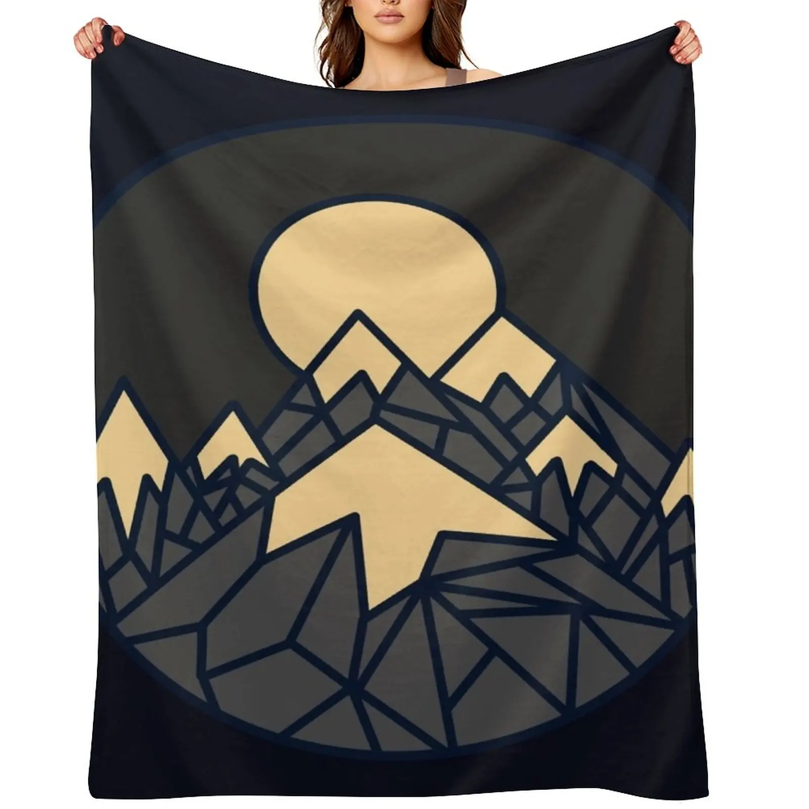 

Mountains Throw Blanket decorative Custom Hairy For Sofa Thin Blankets