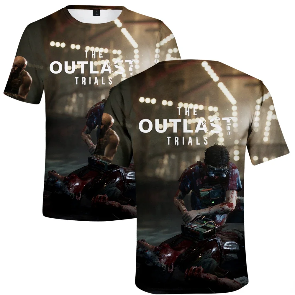 

The Outlast Trials 3D Print Oversized T Shirt Women Men Summer Fashion O-neck Short Sleeve Funny Tshirt Graphic Tees Streetwear