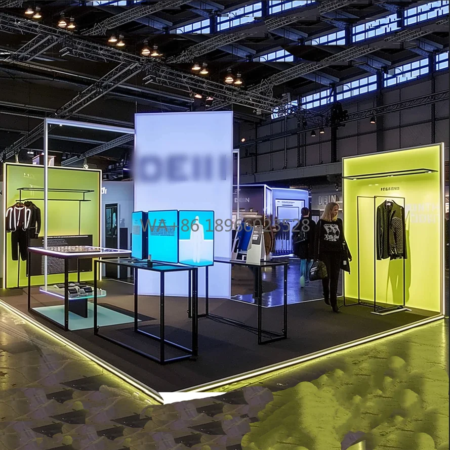 The Latest Trends in Exhibition Booth Design Lighting Profiles Systems Used Led Neon Strips with Trade Show Booth