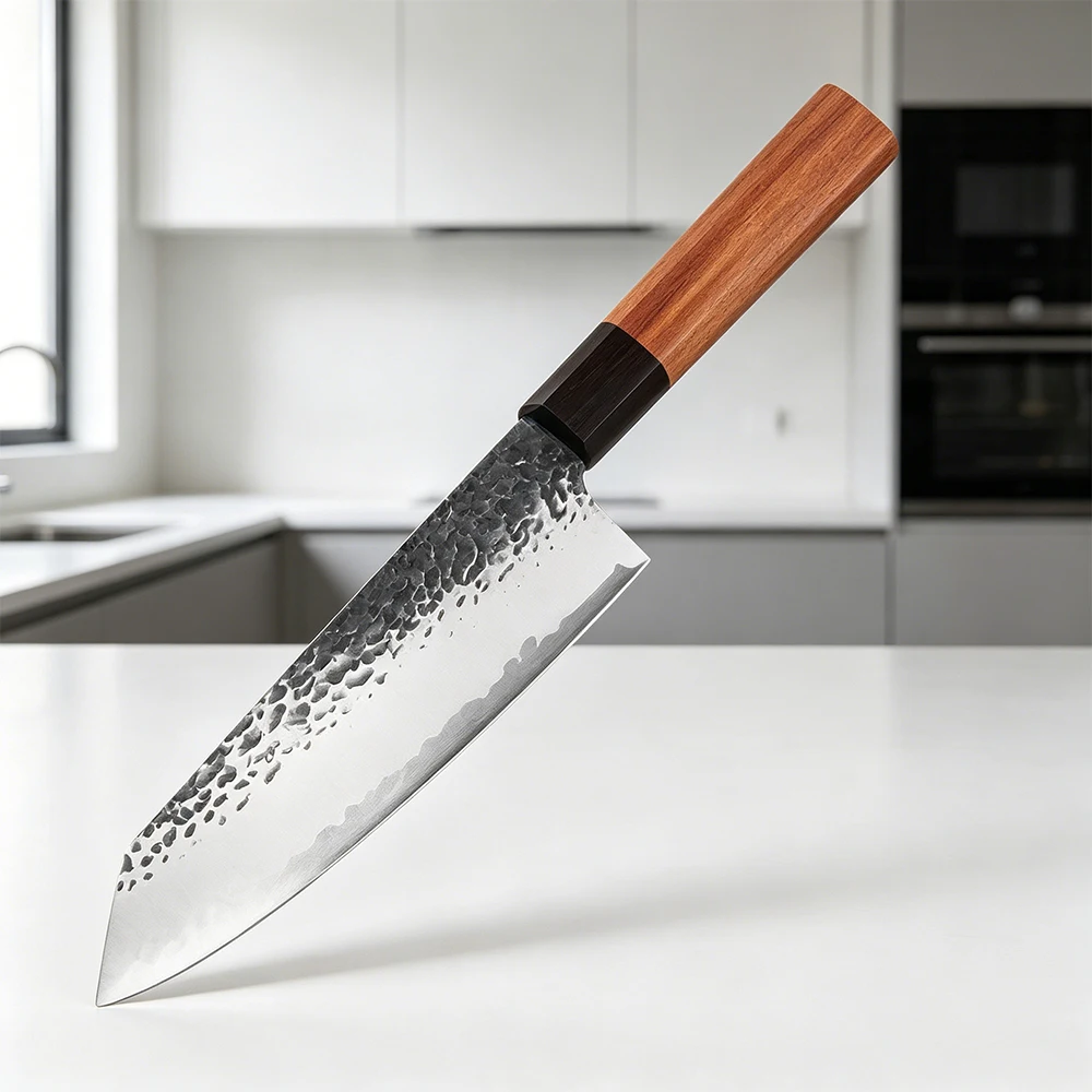 

XITUO Sharp 3-Layer High-Carbon Composite Steel Kiritssuke Knife Japanese Slicing and Sashimi Knife Kitchen Chef's Cutting Tool