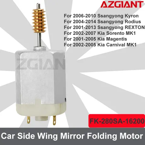 자동차 미러 접이식 모터 FK-280SA-16200 수리 쌍용 stavic/Kyron/Rodius Kia Sorento/Carnival MK1 Magentis 자동차 부품