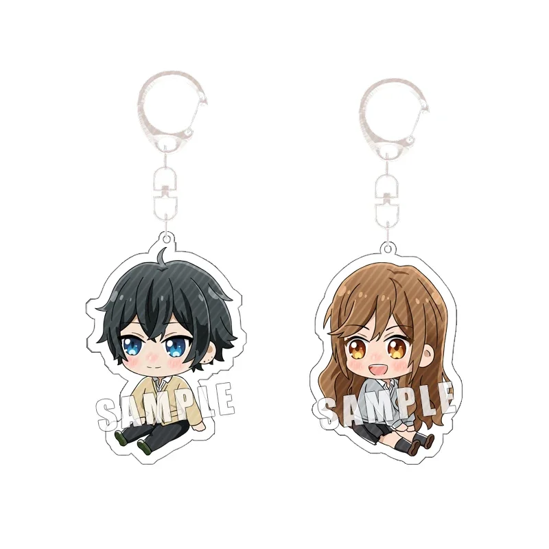 Anime Keychain Miyamura Izumi Hori Kyouko Acrylic Keyring Strap Figure Hanging Accessories 6cm