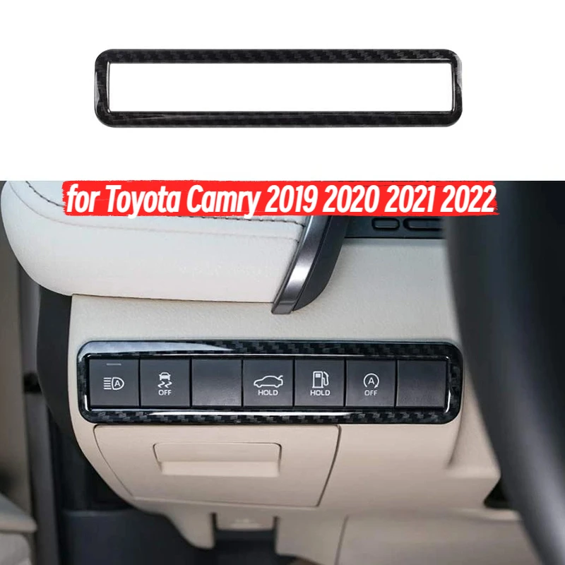 

Car Headlight Switch Frame Cover Head Light Button Trim for Toyota Camry Accessories 2019 2020 2021 2022