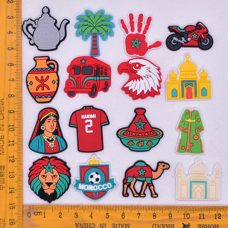 Morocco hole shoes charms shoe buckle removable DIY hole bag decorative accessories decorations wholesale shoe accessories image 2