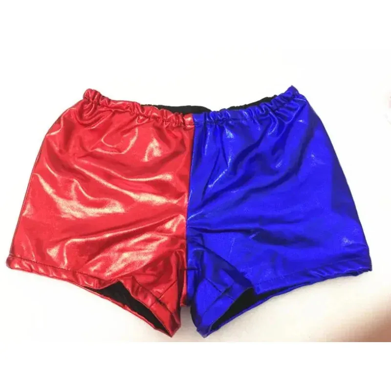 Disfraces de cosplay de Harley Quinn del Escuadrón Suicida, camiseta de Halloween para niñas adultas, pantalones, chaqueta con brazalete, cinturón con peluca, traje de Año Nuevo