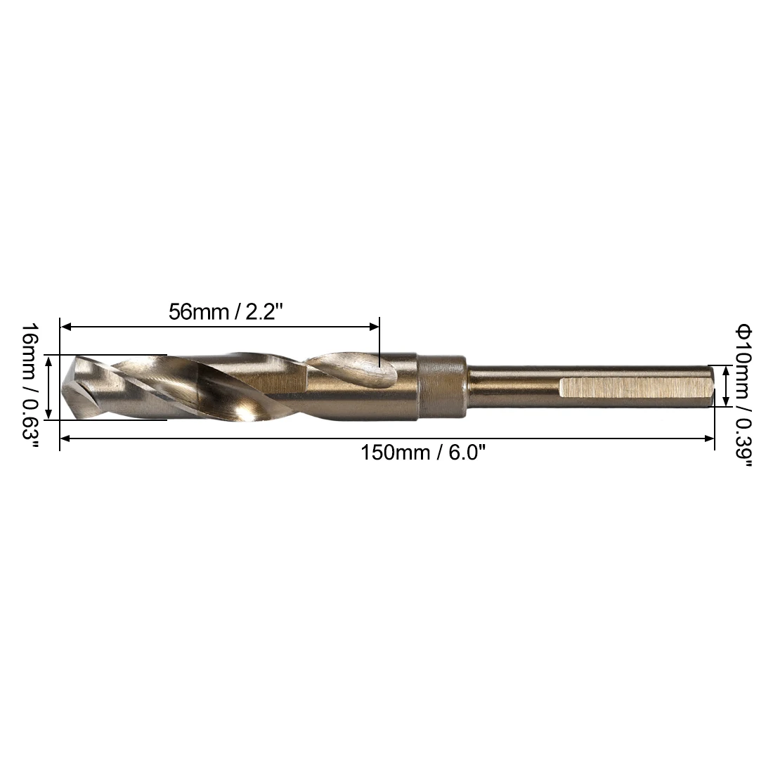 1pcs HSS 6542 Reduced Shank Twist Drill Bits 12/13/13.5/14/14.5/15/ 15.5/16/16.5/17/17.5mm for Stainless Steel Iron Copper Brass