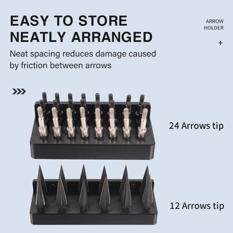 SPG Arrow Point Stand Storage Archery Plastic Hunting Accessories Rack Holder Recurve Compound Bow and Arrow Equipment Shelf