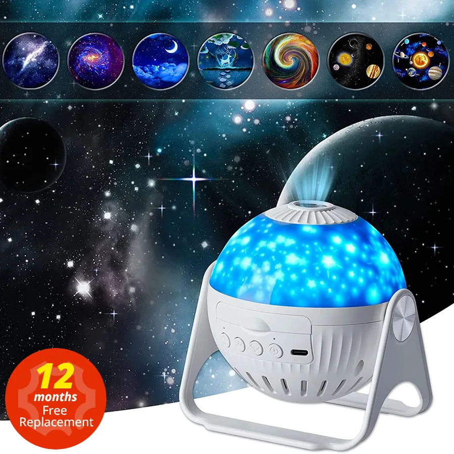 Планетарий Galaxy Night Light Проектор 360° °   Регулируемый ночник со звездным небом для спальни, дома, детский подарок на день рождения