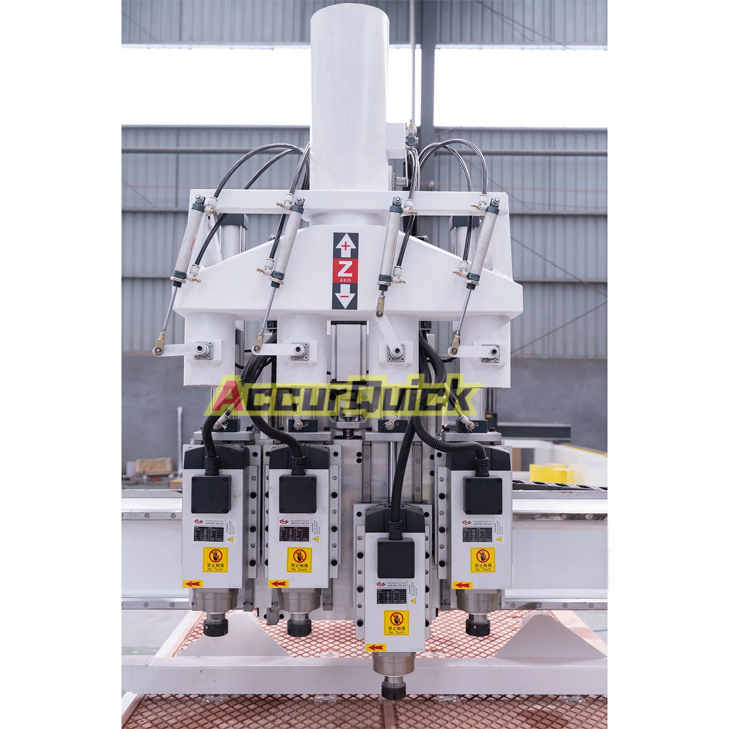 

Wood Aluminum Copper Plastic Cutting Engraving Carving CNC Router with 4 Spindles