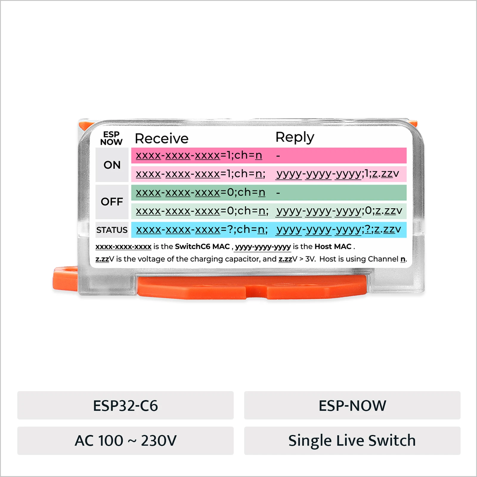 M5Stack Smart Switch Wi-Fi ufficiale con cavo live singolo (ESP32-C6)