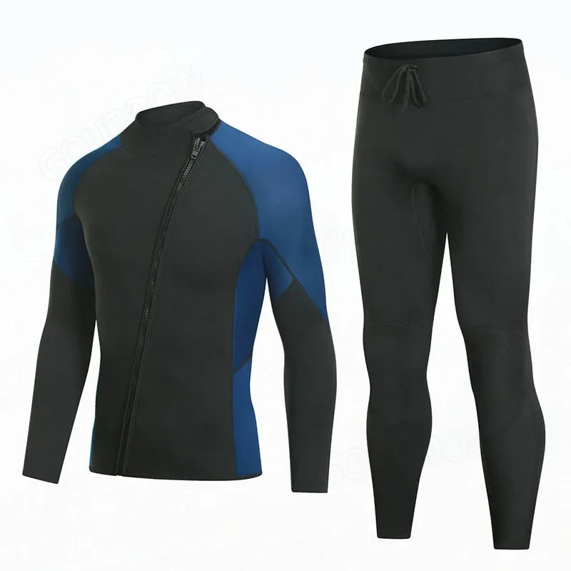 

Winter 3MM Neoprene Top Diving Jacket And Pants Men Women Separated Wetsuit Surfing Snorkeling Spearfishing Thermal Swimwear