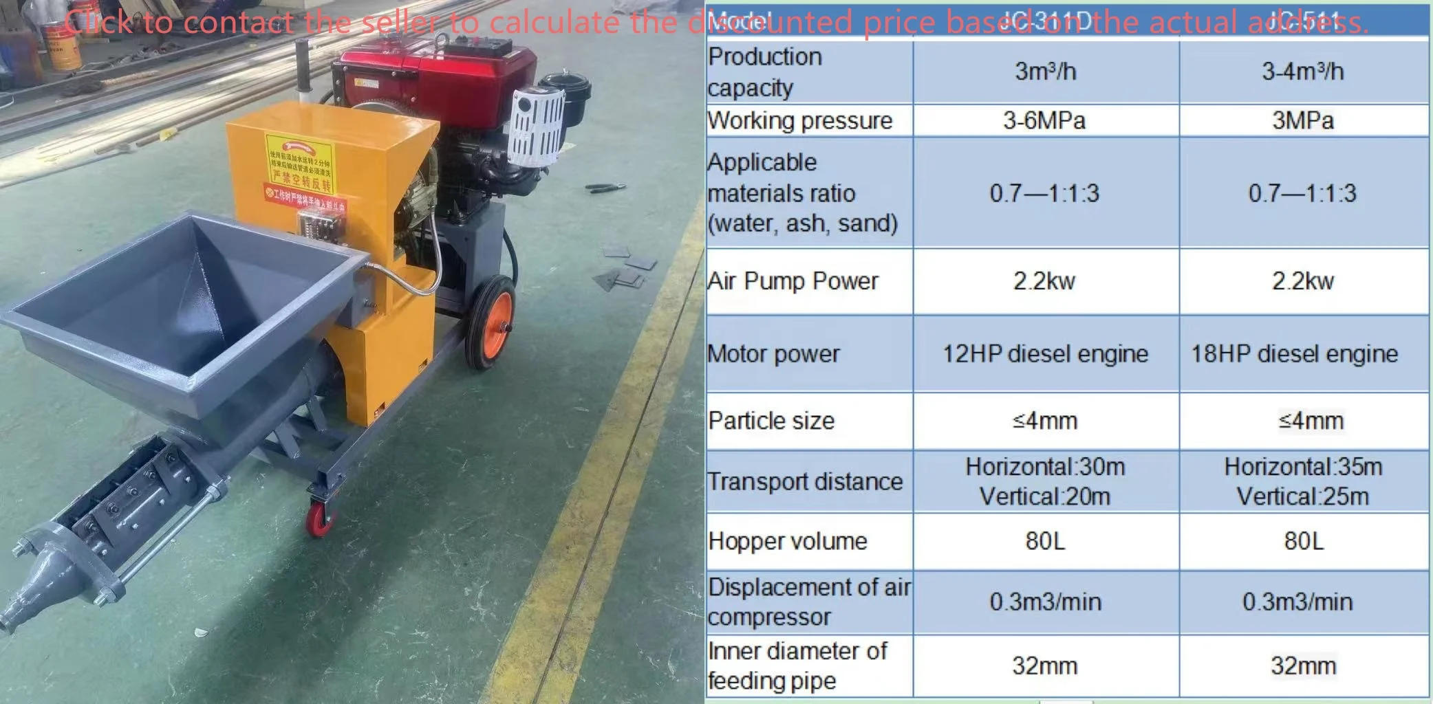 Hot Sale Chinese Customized Power Spraying Machine Construction New Condition Mortar Pasting Machine Pump Engine Motor Plaster