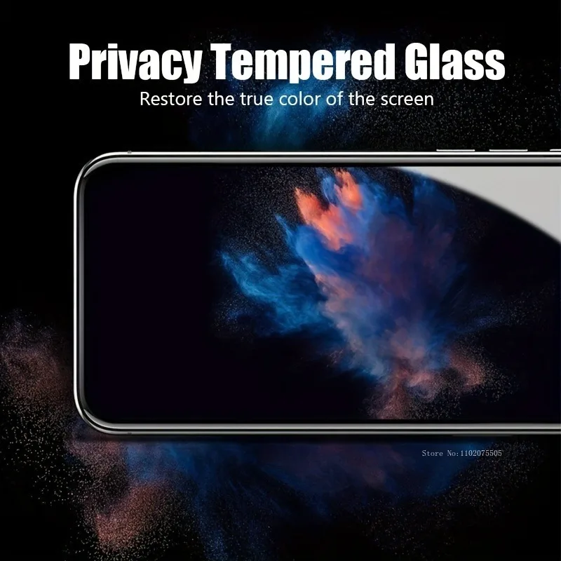 2 Piezas Protector de Pantalla Privacidad para iPhone 11 12 13 16 Pro 14 15 Pro Max Plus Vidrio Templado para iPhone 7 8 Plus X XR XS Max Vidrio 5