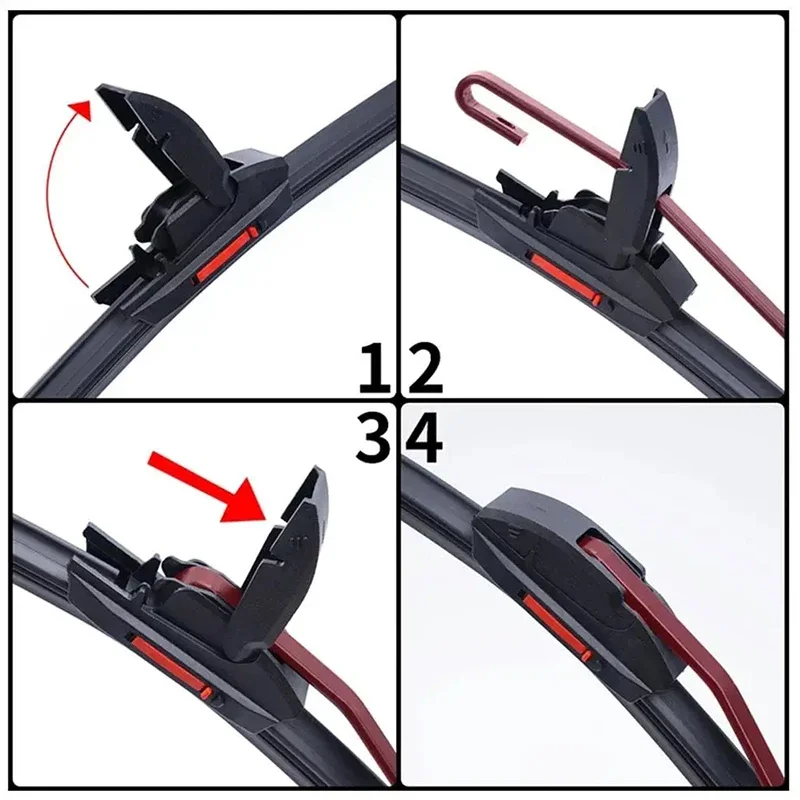 Car Wiper U-type Soft Rubber Strip Windscreen Wipers HD Brush Clean Reduce Noise Automotive Wiper 14\