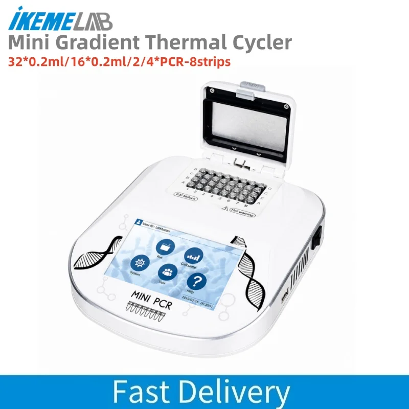 IKEME Mini PCR Machine 16/36 Wells Portable Thermal Cycler DNA Amplification Instrument Lab Molecular Biology Analysis Equipment
