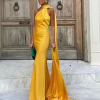 VEITCHE Elegant Women's Soft Silk Satin Long Dress Halter Backless Sleeveless Maxi Dresses Summer Lady Long Ribbon Party Gowns - Image 3