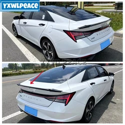 For Hyundai Elantra Avante Cn7 Spoiler 2020 2021 2022 High Quality ABS Plastic Rear Trunk Lip Spoiler Trim Car Accessories