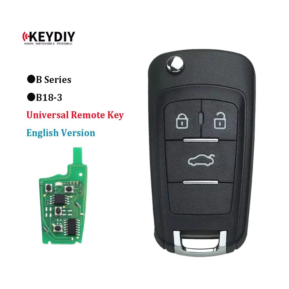 

5pcs KEYDIY KD B18-3 Car Remote Key 3 Buttons for Buick KD900/KD-MAX/KD-X2 Key Programmer KD MINI B Series Remote Control