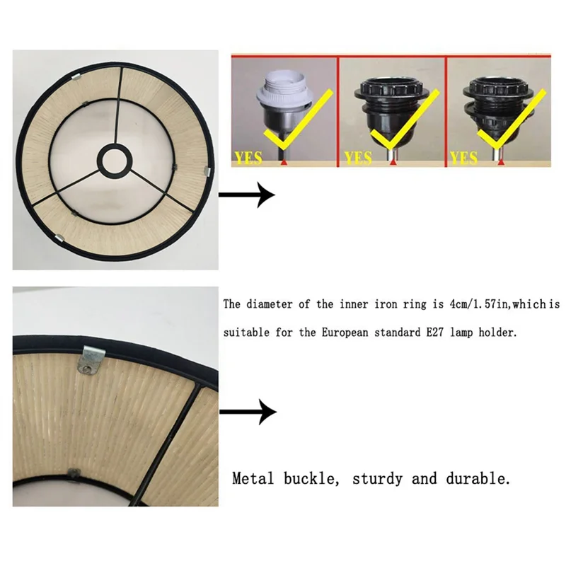 

AC23-Lamp Shades Print Oval Lamp Shade 30*30*20CM Vintage Lamp Shades For Chandeliers And Floor Lamps H