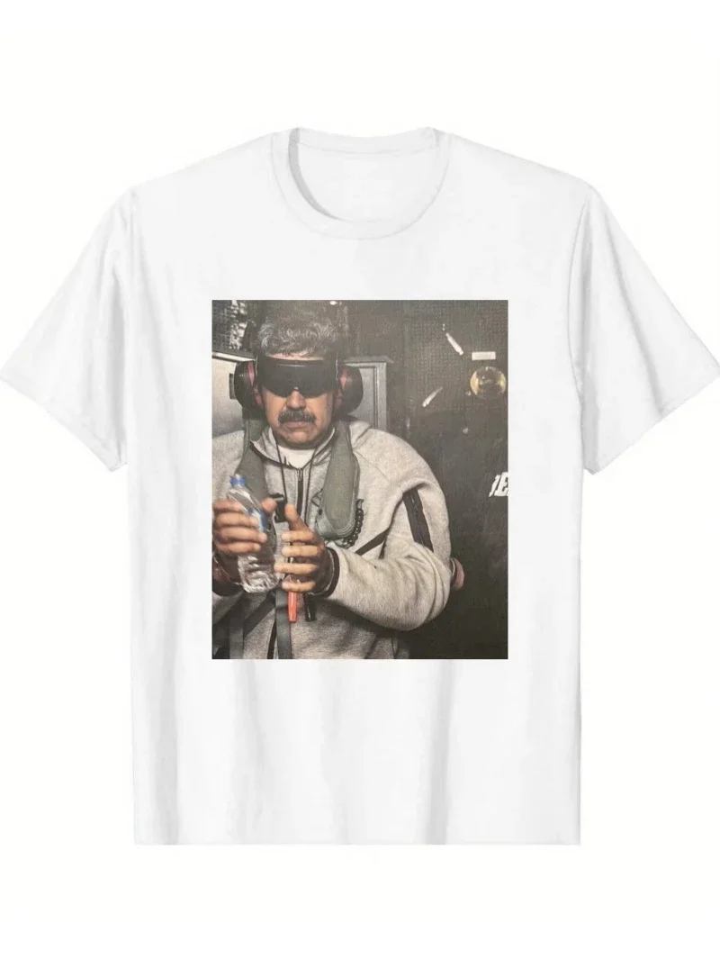 2026 Summer Trending News Nicolas Maduro Arrested Graphic T-shirt Men's Funny Politics Tee Women Clothing Tops