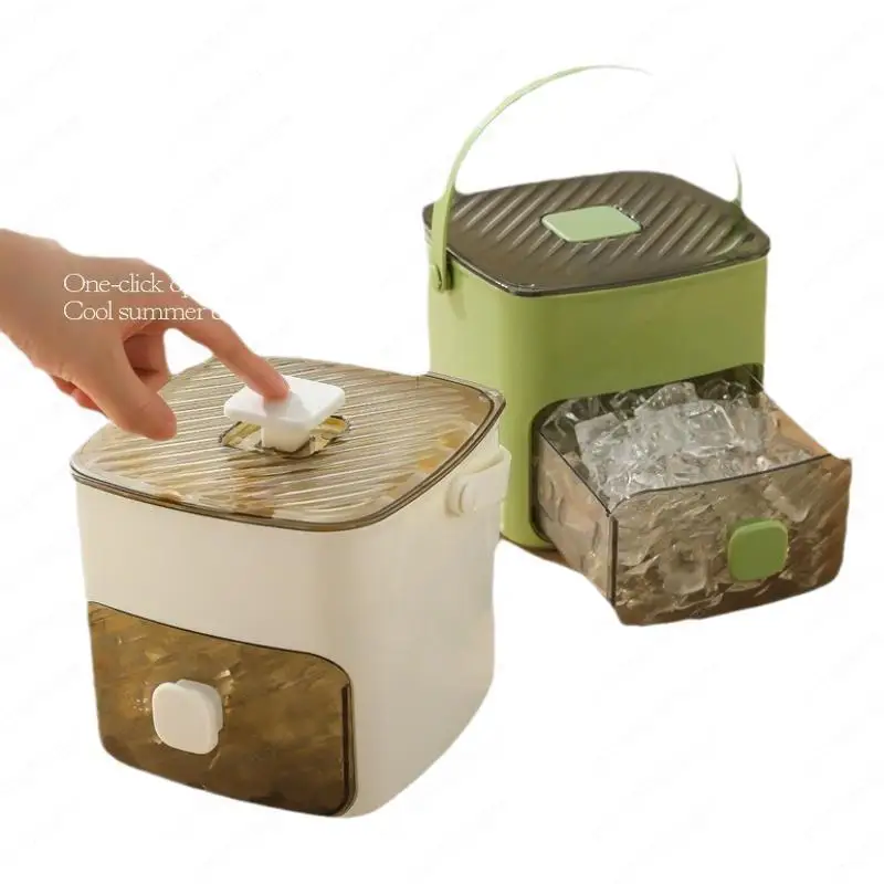 

Frozen Ice Cube Mold Ice-making Artifact Press Ice Grid Refrigerator Household Food Grade Self-made Ice Storage Box with Lid