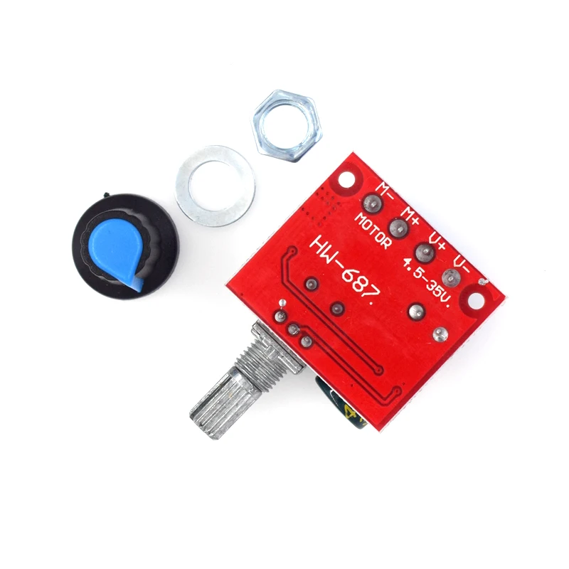 PWM DC Motor Governor 5V-28V 5A Switch Function LED Dimmer Speed Regulation Module