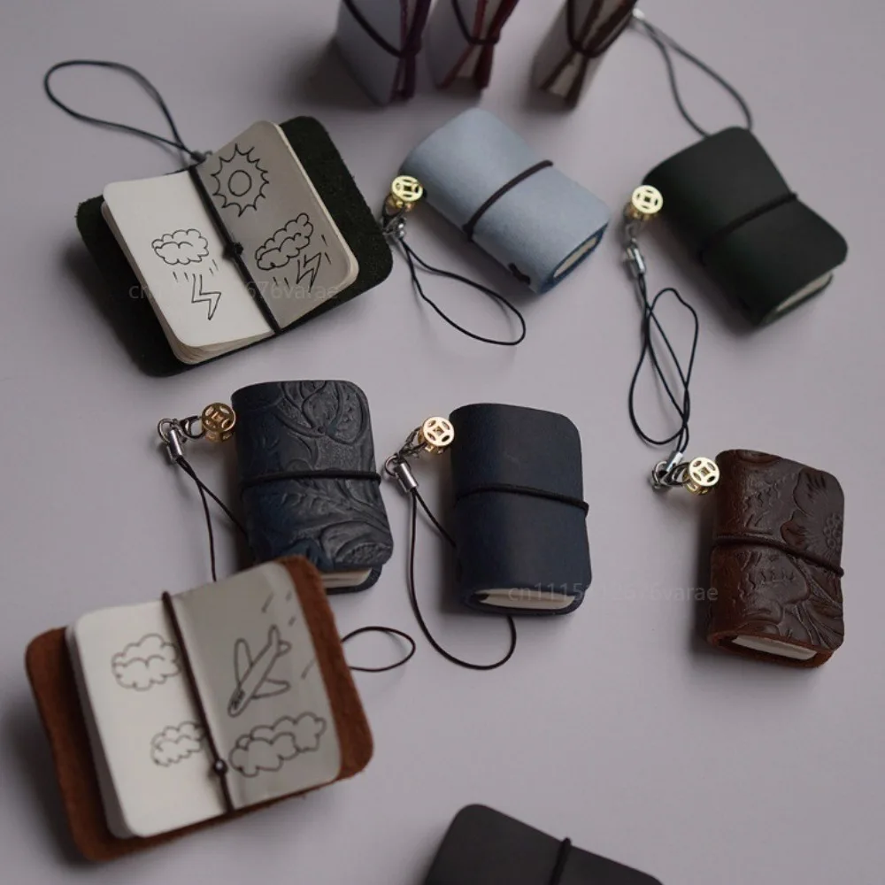 Key Chains 32sheets Mini Notebook Replaceable Sketchbook Portable Ultra-small Pocketbook Handbook Loose-leaf Notepad Hand Брелок