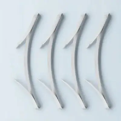 

4Pcs Bottom Positioner for Sliding Wardrobe Doors Heavy Duty Metal Track Limiters Closet Door Parts Replacement Supply