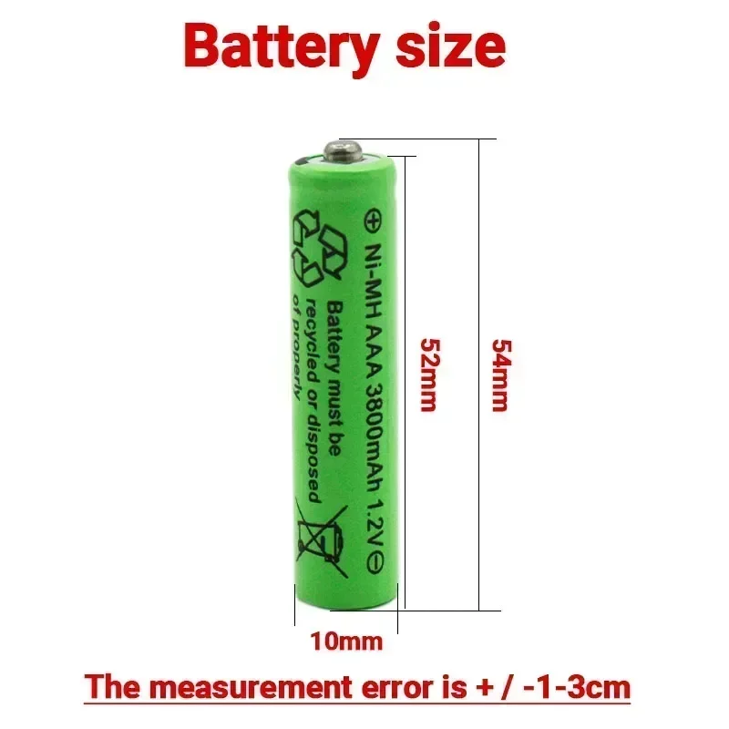 New 1.2V 4800mAh nickel hydrogen AA rechargeable battery rechargeable nickel hydrogen AA rechargeable toy microphone