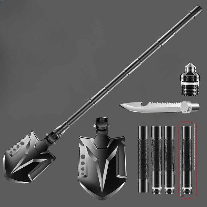 Foldable Sapper Shovel Portable Detachable Gardening Shovels Multifunctional Travel Camping Spade Garden Farmland Hand Spades