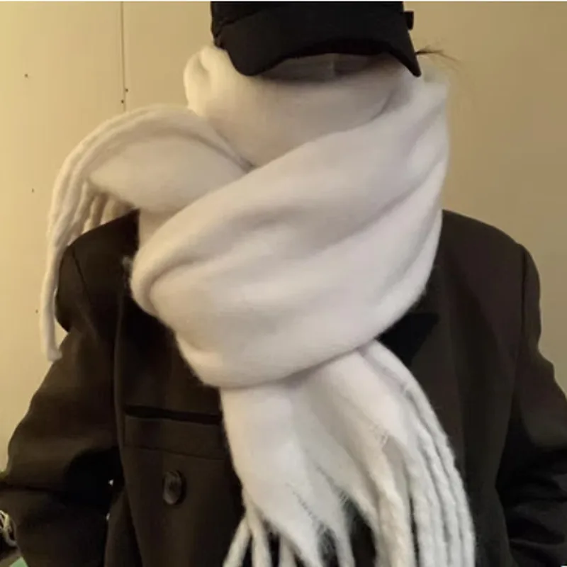 

Утолщенный кашемировый шарф в корейском стиле, женский зимний новый морозостойкий теплый защитный шаль для шеи, универсальный для студентов