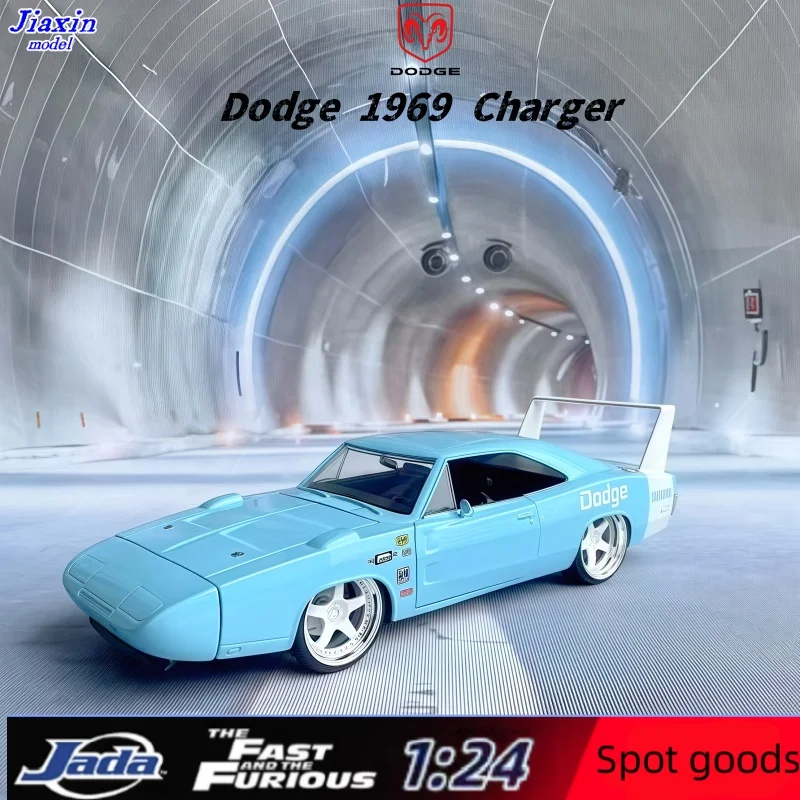 

Jada 1/24 Dodge 1969, зарядное устройство, специальное издание, окрашенная статическая модель автомобиля из сплава, коллекция украшений, подарок ребенку