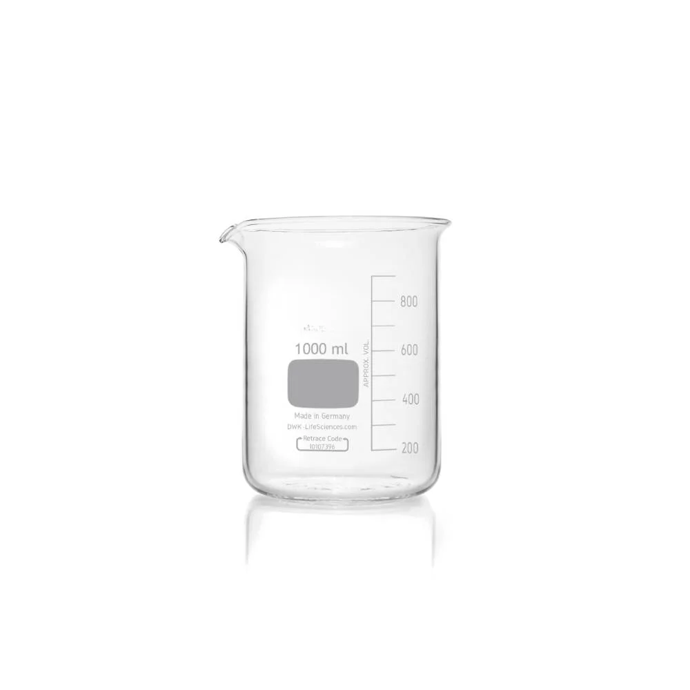 Low Type Beaker 1000ml High Temperature Resistance